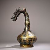  Bình Đồng Giả Cổ Dáng Rồng Tam Khí Phong Thủy Chiêu Tài  BKMECN-10106 