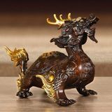  Tượng Long Quy Bát Quái Bằng Đồng Nguyên Chất BKMECN-10107 