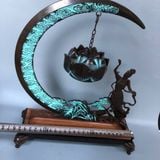  Lư Xông Trầm Đồng Giả Cổ Dáng Tiên Nữ Hái Sen Ngắm Trăng BKMECN-10114 