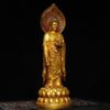  Tượng Phật Tổ Thích Ca Đứng Đài Sen Bằng Đồng Vàng Nguyên Chất  BKMECN-10122 