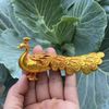  Tượng chim Công phong thủy bằng đồng vàng nguyên chất BKMECN-10124 