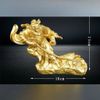  Tượng Ma Tổ Đạt Ma Hàng Ma Phục Hổ Bằng Đồng Vàng BKMECN-1012 