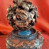  Cửu Chuyển Càn Khôn Đỉnh Song Long Vờn Ngọc Bằng Đồng Giả Cổ BKMECN-10135 