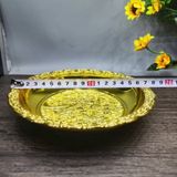  Đĩa Thưởng Đồng Mạ Vàng Chạm Nổi Long Phụng Trình Tường BKMECN-10173 