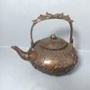 Ấm đồng quai treo chạm nổi Ngũ Phúc Lâm Môn  BKMECN-10175
