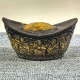  Thỏi Vàng Bằng Đồng Thúc Nổi Lưỡng Long Chầu Chữ Chiêu Tài BKMECN-10198 