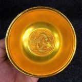  Bát Đồng Mạ Vàng Thúc Nổi Long Phụng Sum Vầy Cổ Ngoạn BKMECN-10202 