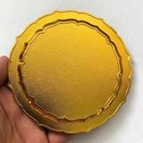  Đĩa Đồng Cửu Long Chầu Nguyệt Mạ Vàng Cổ Ngoạn  BKMECN-10203 