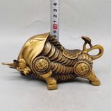  Tượng Trâu Đồng Phong Thủy Cõng Bao Tiền Chiêu Tài Tiến Bảo BKMECN-10222 