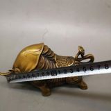  Tượng Trâu Đồng Phong Thủy Cõng Bao Tiền Chiêu Tài Tiến Bảo BKMECN-10222 
