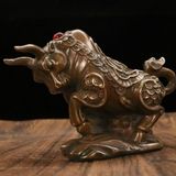  Tượng Trâu Đồng Phong Thủy Khảm Ngọc Chiêu Tài Tiến Bảo BKMECN-10223 