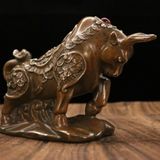  Tượng Trâu Đồng Phong Thủy Khảm Ngọc Chiêu Tài Tiến Bảo BKMECN-10223 