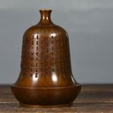  Lư Xông Trầm Bằng Đồng Dáng Chuông Cổ Khắc Bát Nhã Tâm Kinh BKMECN-10238 