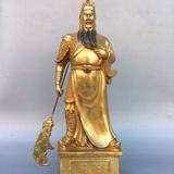  Tượng Quan Công Bằng Đồng Vàng Phong Thủy BKMECN-10244 