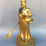  Tượng Quan Công Bằng Đồng Vàng Phong Thủy BKMECN-10244 