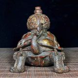  Lư Hương Đồng Long Quy Cõng Hồ Lô Chữ Thọ BKMECN-10247 