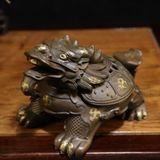  Lư Xông Trầm Bằng Đồng Dáng Long Quy Giả Cổ Tinh Xảo BKMECN-10251 