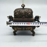  Lư Xông Trầm Tứ Túc Song Long Bằng Đồng Hun Giả Cổ BKMECN-10258 