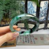  Vòng Tay Ngọc Bích Màu Xanh Rêu Thanh Lịch BKJECN-9454 