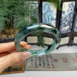  Vòng Tay Ngọc Bích Màu Xanh Rêu Thanh Lịch BKJECN-9454 