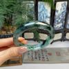  Vòng Tay Ngọc Bích Màu Xanh Rêu Thanh Lịch BKJECN-9454 