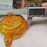  Ấm Trà Bằng Đồng Dát Vàng Họa Tiết Cá Chép Hoa Sen BKMECN-10260 