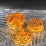  Lư Xông Trầm Bằng Đồng Mạ Vàng Họa Tiết Vọng Nguyệt BKMECN-10263 