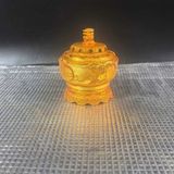  Lư Xông Trầm Bằng Đồng Mạ Vàng Họa Tiết Vọng Nguyệt BKMECN-10263 