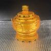 Lư Xông Trầm Bằng Đồng Mạ Vàng Họa Tiết Vọng Nguyệt BKMECN-10263