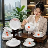  Bộ Ấm Chén Gốm Sứ Bát Tràng Tổng Bí thư, Chủ tịch nước Tô Lâm BKCECN-10551 