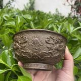  Bát Đồng Chạm Rồng Cổ Phong Thủy Cao Cấp BKMECN-10274 