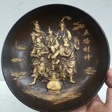  Đĩa Cảnh Đồng Sưu Tầm Khắc Nổi Ngũ Lộ Thần Tài BKMECN-10280 