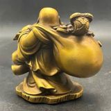  Tượng Phật Di Lặc Vác Bao Tiền Bằng Đồng Phong Thủy BKMECN-10281 