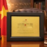  Tranh Đồng Tòa Nhà Quốc Hội Việt Nam Dát Vàng BKMECN-10282 