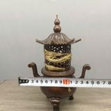  Lư Đốt Trầm Đồng Dáng Tháp Rồng Vàng Hun Cổ BKMECN-10292 
