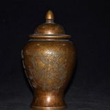  Chóe Thờ Bằng Đồng Hun Cổ Chạm Họa Tiết Rồng Phượng  BKMECN-10294 