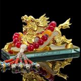  Tỳ Hưu Mạ Vàng Đính Đá Cao Cấp Đặt Taplo Xe Ô Tô BKMECN-10383 
