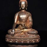  Tượng Phật Dược Sư Bằng Đồng Hun Giả Cổ BKMECN-10384 