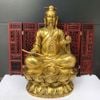 Tượng Thái Thượng Lão Quân Bằng Đồng Vàng Nguyên Khối BKMECN-10404