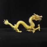  Tượng Hoàng Long Vờn Mây Bằng Đồng Vàng Nguyên Khối BKMECN-10406 