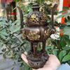Lư Xông Trầm Bằng Đồng Hun Cổ Dáng Chân Cao BKMECN-10435
