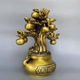  Tượng Cây Hồng “Sự Sự Như Ý” Bằng Đồng Thau BKMECN-10438 