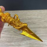  Pháp Khí Mật Tông Phổ Ba Kim Cang Chùy (Phurba) Đồng Dát Vàng BKMECN-10440 