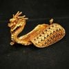  Lư Đốt Trầm Bằng Đồng Mạ Vàng Dáng Long Quy Chiêu Tài BKMECN-10476 