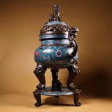  Lư Đồng Xông Trầm Đồng Chế Tác Độc Đáo BKMECN-9378 