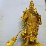  Tượng Quan Công Bằng Đồng Mạ Vàng BKMECN-9464 