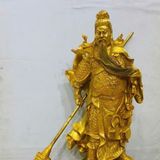  Tượng Quan Công Bằng Đồng Mạ Vàng BKMECN-9464 