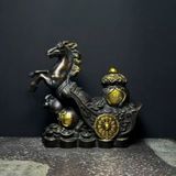  Ngựa Kéo Hồ Lô Tài Lộc Bằng Đồng BKMECN-9496 