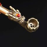  Tẩu Hút Thuốc Đầu Rồng Đồng Cổ Đá Quý BKMECN-9498 