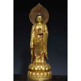  Tượng Phật Tổ Đứng Mạ Vàng BKMECN-9526 